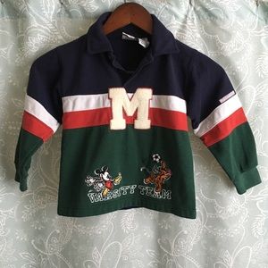🌸 Mickey & Co Medium 5 6 Polo Long Sleeve Pluto